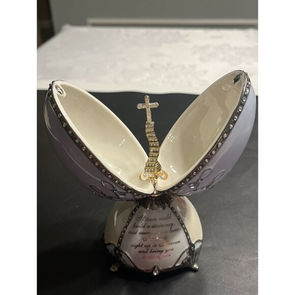 Ardleigh Elliott Music Box Egg Remembrance Heirloom Porcelain 2005 - Picture 1 of 12